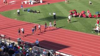 2017 OHSAA state meet boys 100m semi heat 2