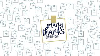 Spring-Ford Spotlight - Many Thanks!
