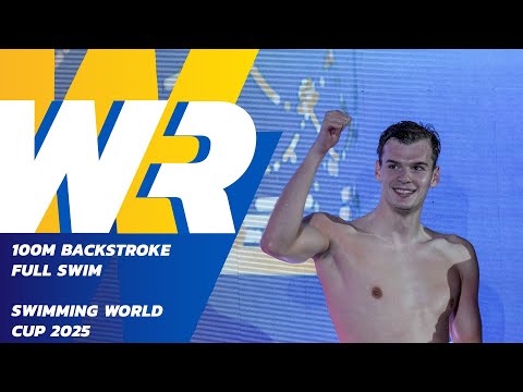 World Record Alert! Hubert Kos Clocks 48.16 in the 100m Backstroke | Swimming World Cup 2025