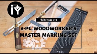 6-Pc. Master Marking, Measuring & Layout Set is Indispensable!