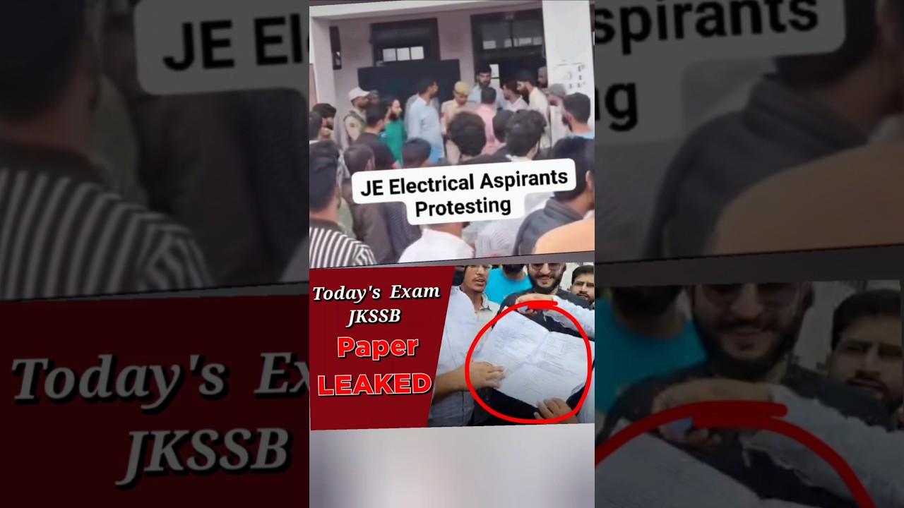 Paper Leak ho gaya jkssb JE Electrical exam today