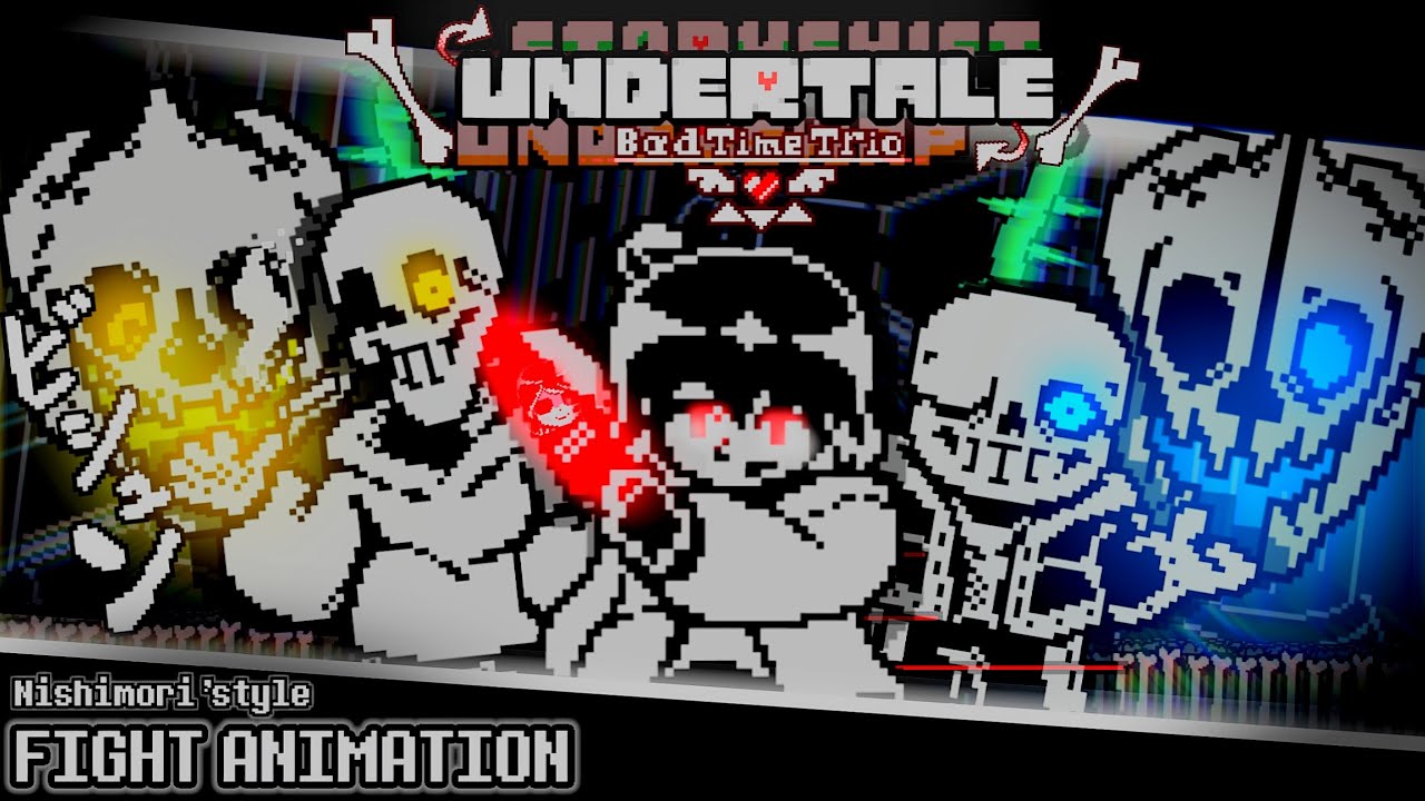 Undertale: Bad Time Trio [Полная анимация боя]