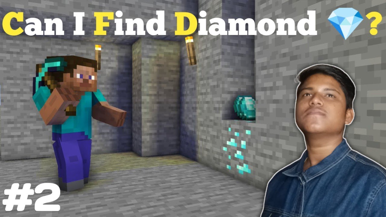 CAN I FIND DIAMONDS IN CAVES | MINECRAFT GAMEPLAY #2 - YouTube