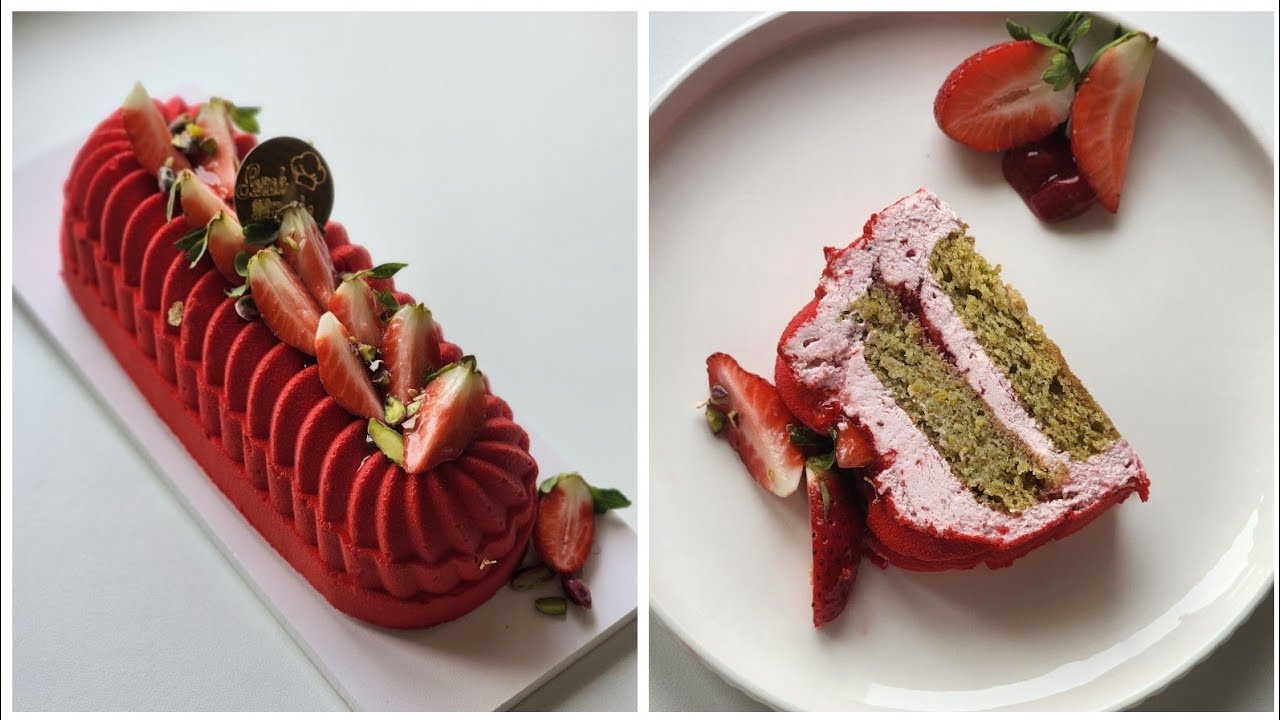 فريزيي بالفستق(بيسطاش) اسهل باتيسري تقدرو ديروها🍓🍓