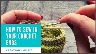 How to Tie Off and Weave In Your Ends - Crochet