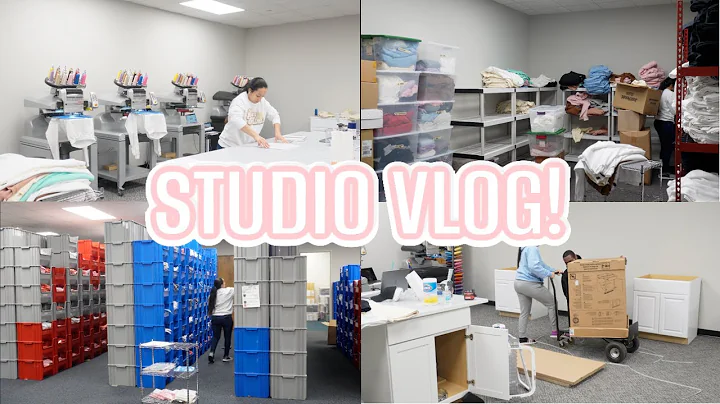 WAREHOUSE STUDIO VLOG! Orders, New Employees, Setting up tables & trying to increase productivity