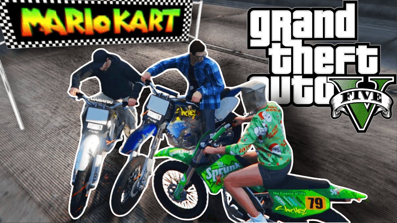 WE PLAYED MARIO KART IN GTA - GTA Funny Moments