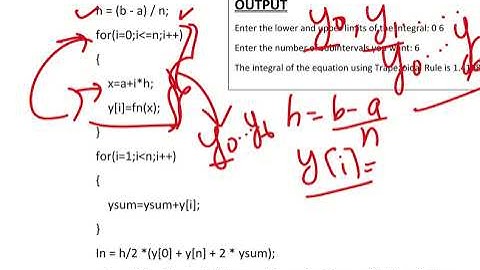 S6 CE :CPCT: MOD 6: Trapezoidal Rule : UNIVERSITY QUESTION -------IMPLEMENTATION