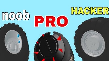 noob vs pro vs hacker in Wheel Smash #gameplay #carplay