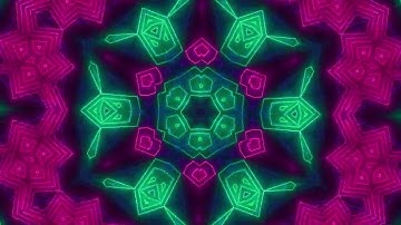 4K Neon Multicolored lines Background Animation 17