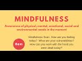 Mindfulness And Self Care for Burnout Prevention