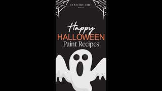 Halloween Paint Color Mixing Recipes #colormixing #paintmixing #chalkpaint #halloweendecor #spooky