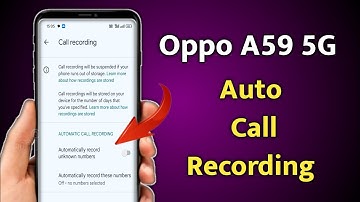 Oppo A59 5G Me Call Recording Kaise Kare | Auto Call Recording Setting Oppo A59 5G