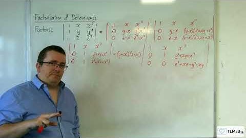 AQA A-Level Further Maths C9-04 Factorisation of Determinants: Example 3