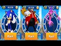 Sonic Dash SONIC Vs EGGMAN Vs ZAZZ All Characters Unlocked And Boss Fight Walkthrough