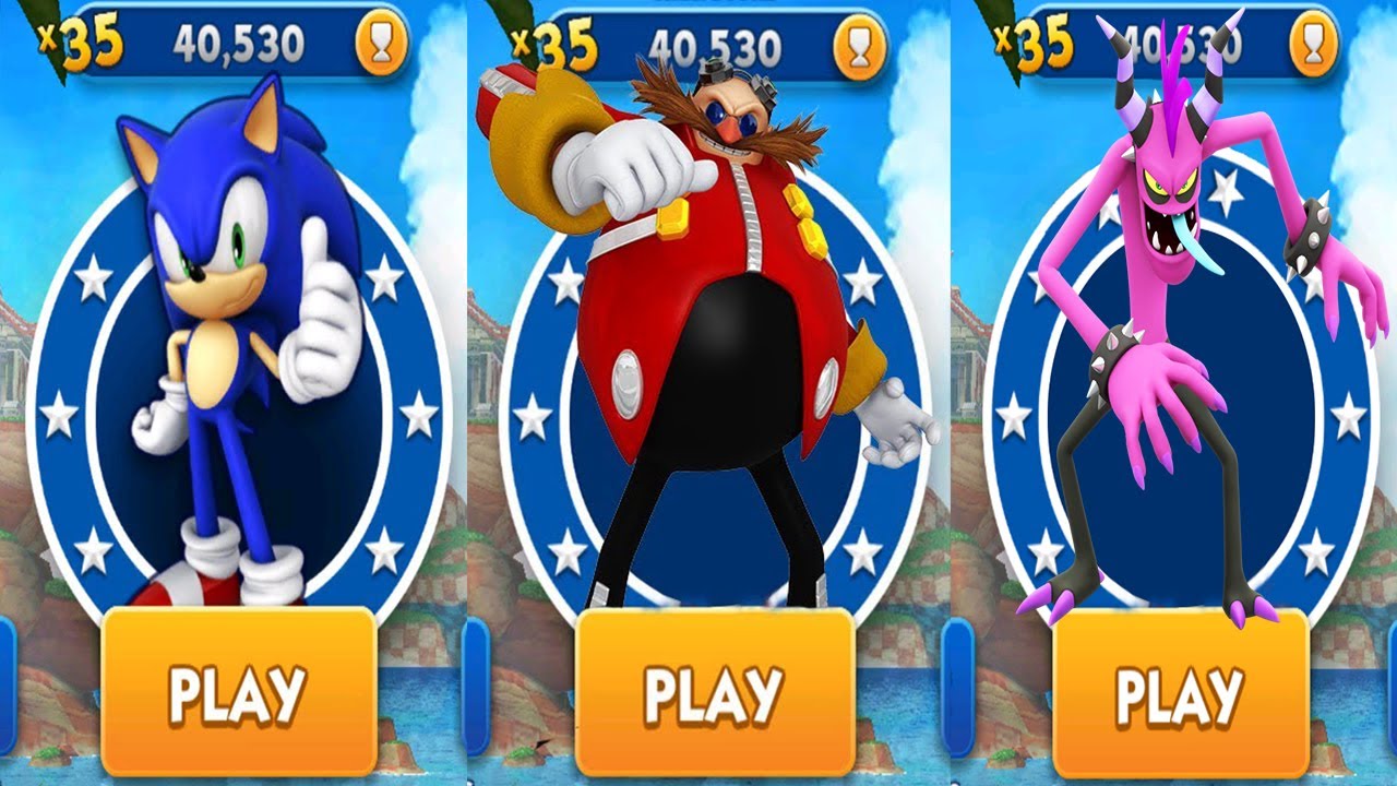Sonic Dash - SONIC vs EGGMAN vs ZAZZ - All Characters Unlocked and Boss ...