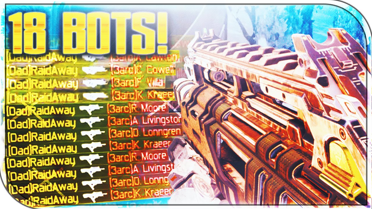 THE HARDEST BO3 PLAYERS! RAIDAWAY VS 18 VETERAN BOTS! Best Call of Duty Players Challenge! (BO3