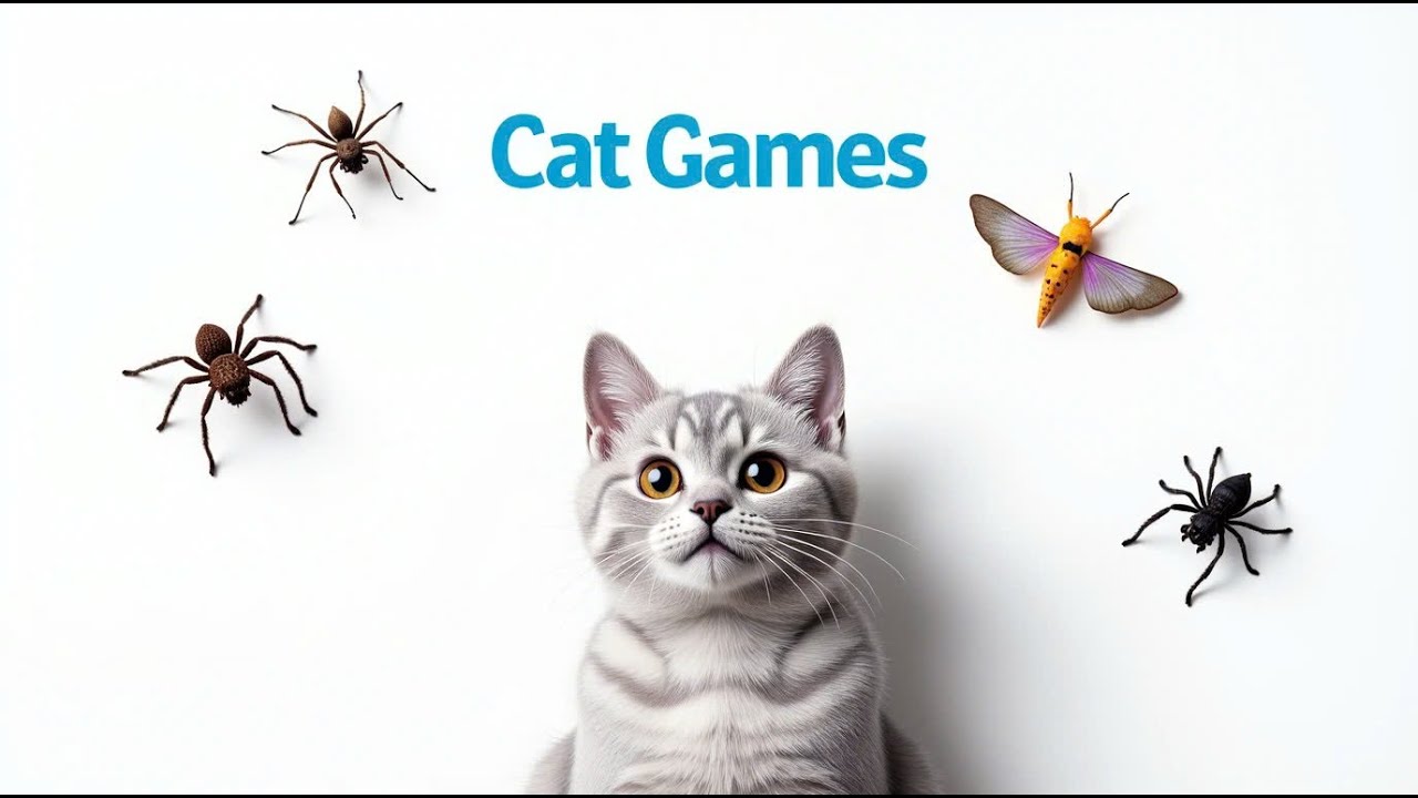 고양이 게임 마우스 광기 & 곤충의 즐거움 🐛 고양이를 위한 최고의 게임!🐾 Vol 90