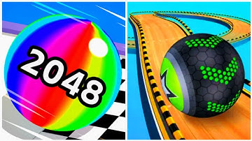 Ball Run 2048 vs Going Balls - Gameplay Walkthrough (Max Level, Math Games)