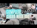 COMPLETE DISASTER CLEAN WITH ME / MESSY HOUSE TRANSFORMATION / EXTREME CLEANING MOTIVATION 2022