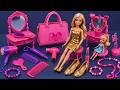 8 Minutes Satisfying with Unboxing Barbie Princess Pink Kitchen,Rock Bed Play Set Review Toys|ASMR