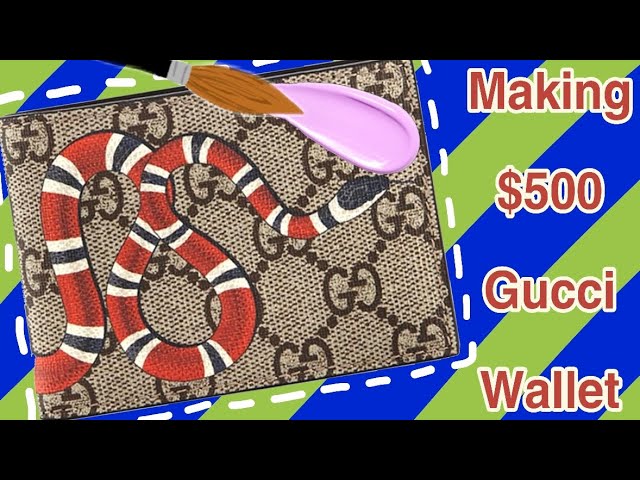 How To Make a $500 GUCCI Wallet, DIY, CUSTOM GUCCI Wallet/ARTO/(GIVEAWAY)  (Full Tutorial), SATISFY 