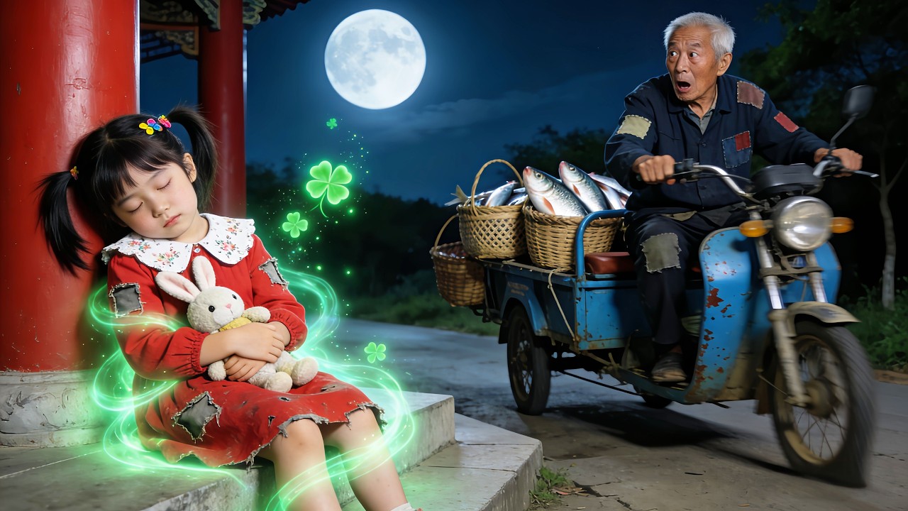 💕عجوز يبيع السمك أنقذ طفلة جريحة وربّاها… ليتبيّن أنها الوريثة الوحيدة للأغنى! فكافأته بالمليارات!