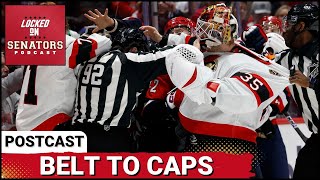 POST CAST: LINUS ULLMARK FIGHTS, OTTAWA SENATORS OFFENCE EXPLODES IN WIN VS WASHINGTON CAPITALS