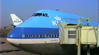 KLM Boeing 747-206B(M)(SUD) PH-BUK Approach and Landing at Amsterdam Airport Schiphol April 12, 1988