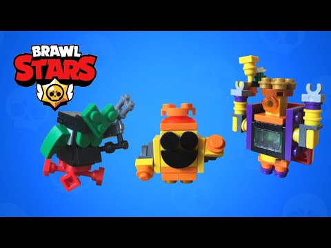 LEGO Brawl Stars. [Virus 8-bit, Robo Spike & Loaded Rico] - Tutorial + Review (200 Sub special)