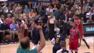 Rudy Gobert Rocks the Rim with a Pair of Dunks!
