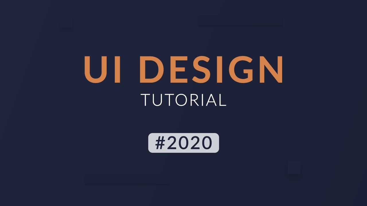 The 2020 UI Web Design Tutorial | Interior Design (part 1) - YouTube