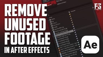Remove Unused Footage in After Effects – Clean Project & Reduce Size