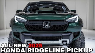 2025 Honda Ridgeline Pickup Unveiled - Finally! Could it be the most powerful pickup?