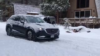 Match Highlights 2018 Mazda CX-9 AWD on snow in Big Bear