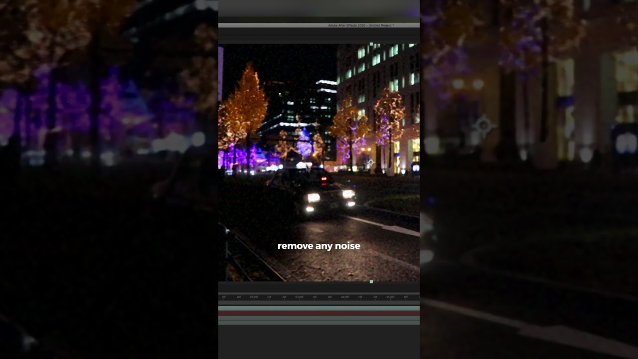 How to remove Noise & Grain from video in Adobe #aftereffects #tutorial