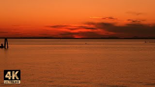 1 Hour (No Ads) PERFECT SUNSET  Ocean Waves, Beach Sunset for Sleeping and Stress Relief