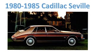 Top Luxury Cars of the 80s:  19801985 Cadillac Seville 'Bustleback' / 'Slantback'