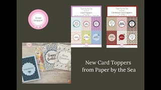 New Card Toppers from Paper by the Sea