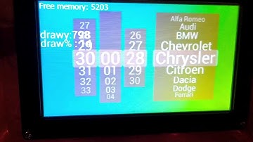 FT800 Arduino SwipeList Demo