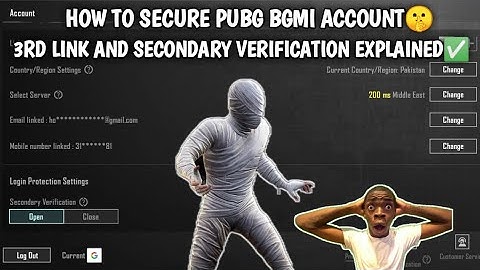 HOW TO SECURE PUBG BGMI ACCOUNT || 3RD LINK AND SECONDARY VERIFICATION EXPLAINED | #pubg