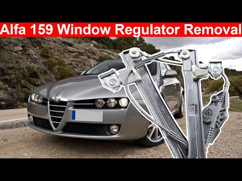 Alfa Romeo 159 Window Regulator Removal, Door Module, Window Motor, Speaker