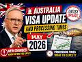 🚨 Australia Visa Update &amp; Processing Times – May 2026 | Latest Immigration News 🇦🇺