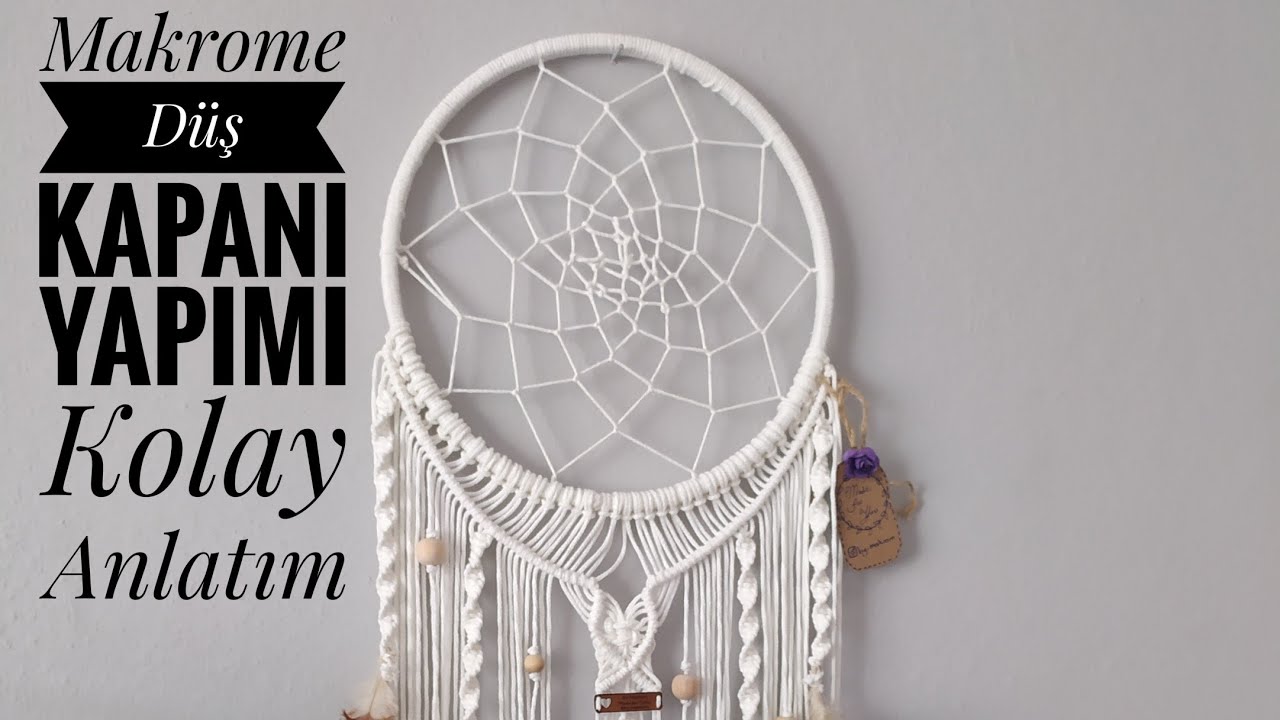 Makrome Düş Kapanı - Rüya Kapanı / kendin yap / --DIY Macrame dream