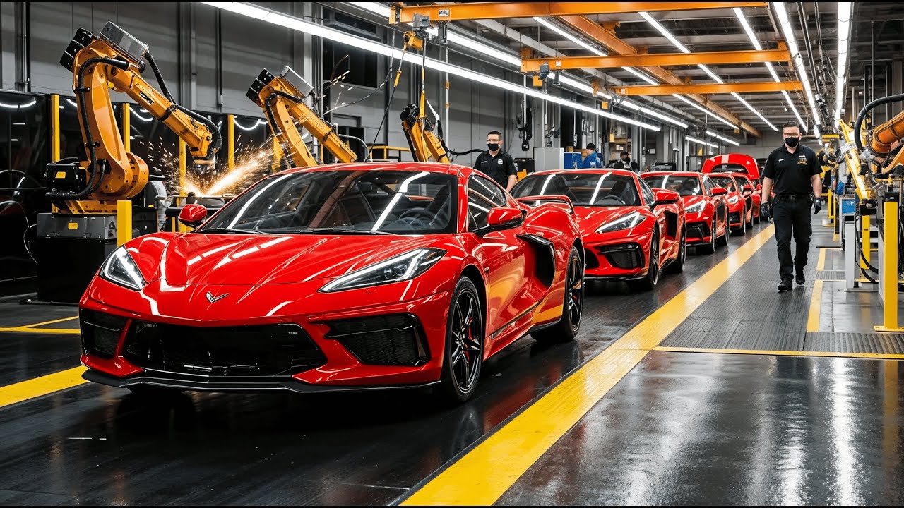 Inside the Corvette C8 Production Line: Full Factory Build in 4K