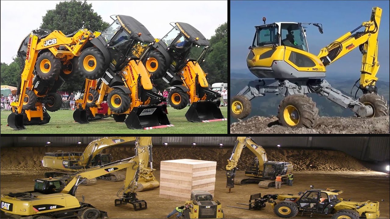 5 MOST EXTREME EXCAVATOR TRICKS ONLY SKILLFUL Dekhiye Excavator ke