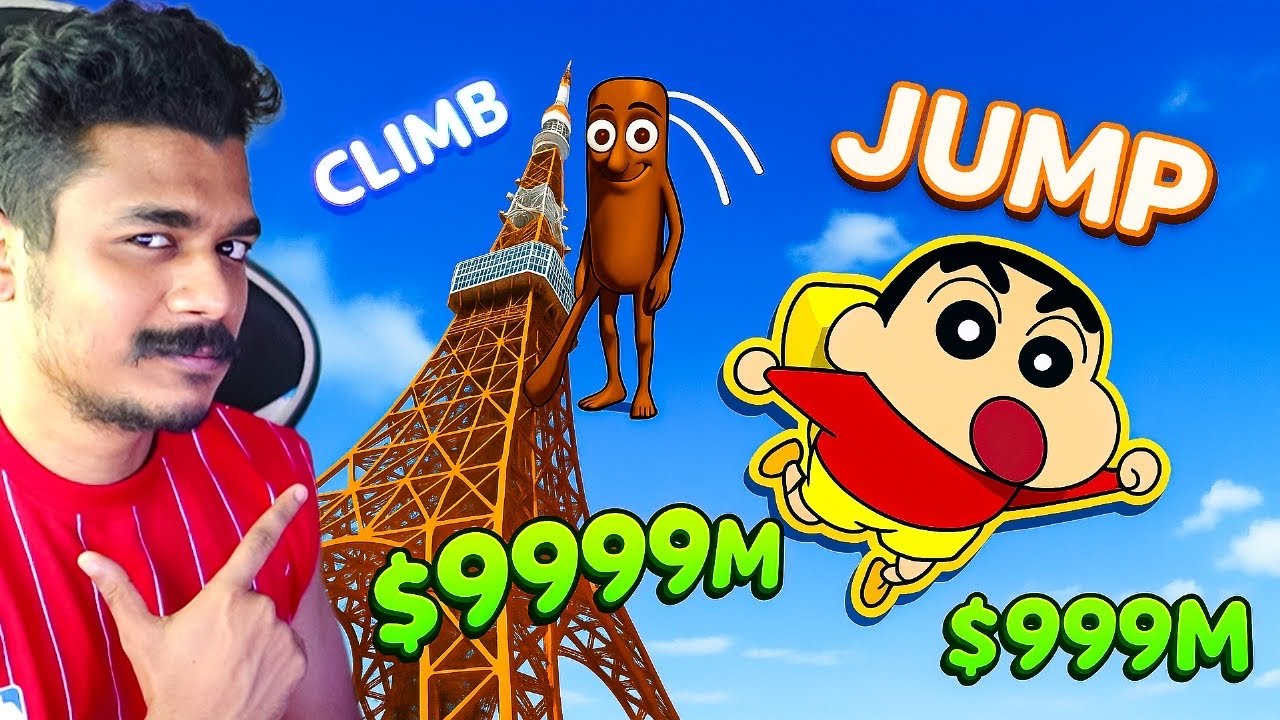 I made billions in Roblox Climb and Jump Tower