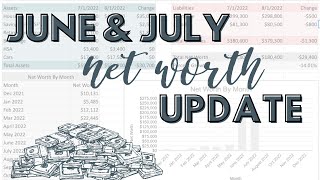 SIX FIGURES!!! | Net Worth Update | June & July 2022