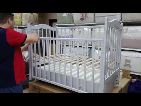 Обзор детской кроватки Кубаночка 1, Би 37 универсальный маятник,цвет муссон.