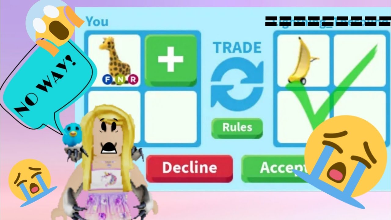 We Tried The One Color Trading Challenge In Roblox Adopt Me With A